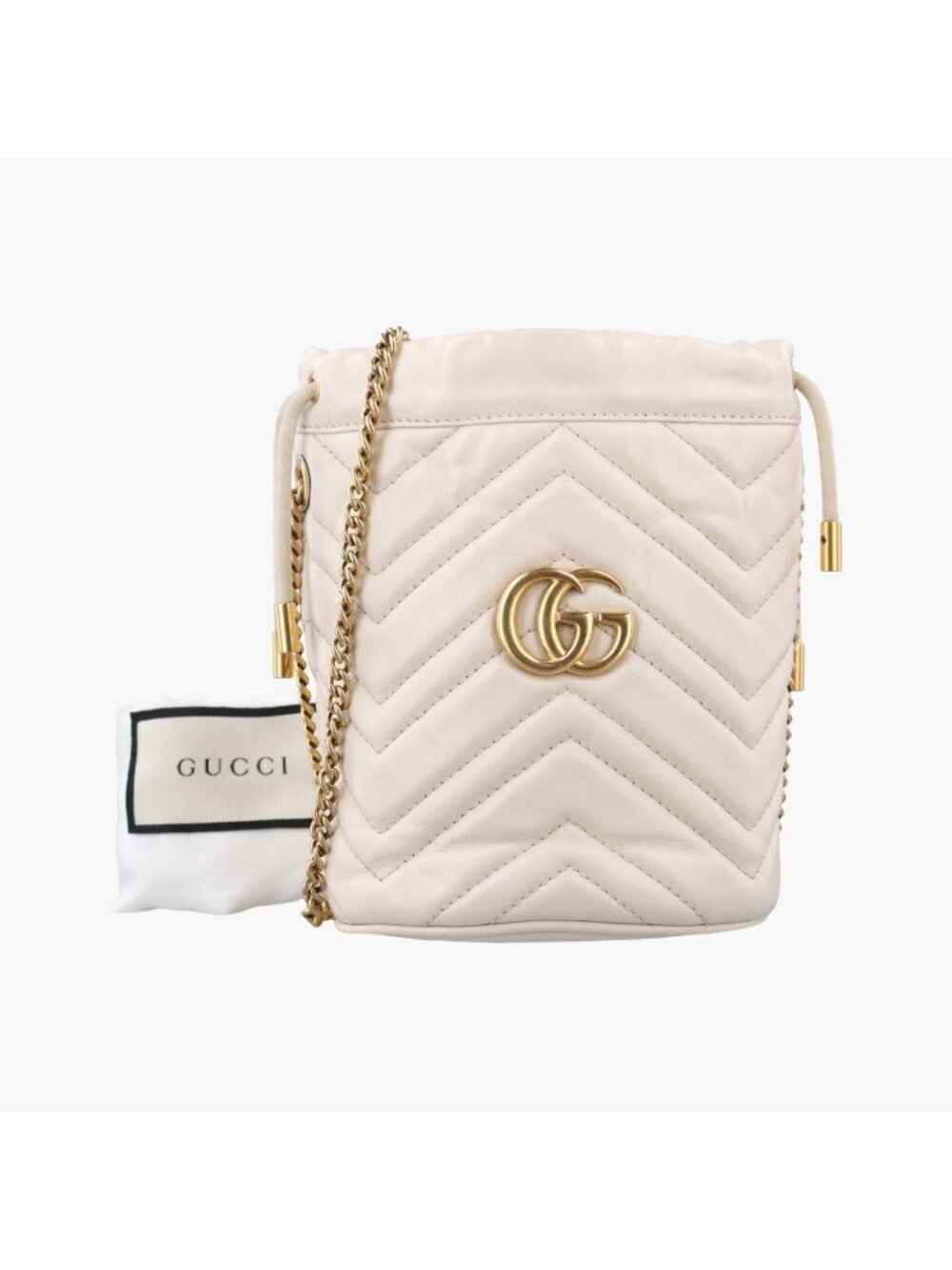 Gucci GG Marmont White Leather